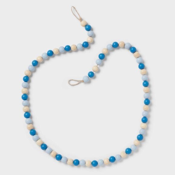NWT Spritz 72” Hanukkah Wooden Bead Garland | Holiday Home Décor - Picture 1 of 1